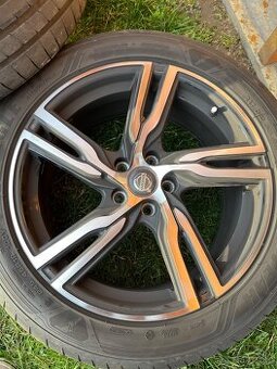 Prodám alu kola 18x8.0 5x108 ET42 63.4 + pneu Goodyear letni