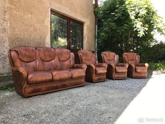 Celokožená Italská souprava v Top stavu
