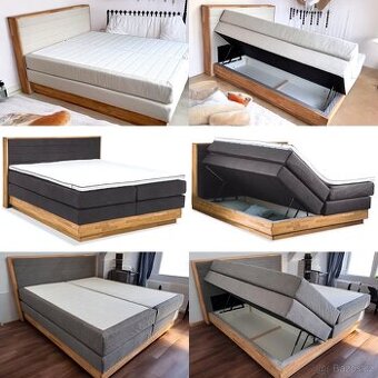 POSTEL BOXSPRING S ÚLOŽNÝM PROSTOREM MONETA 180X200