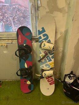 Snowboard a boty