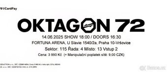 Vstupenky oktagon 72
