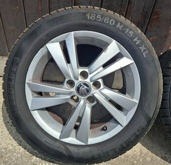 Letni alu sada Fabia III 5x100 6Jx15 ET38 + 185/60R15
