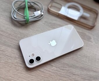 Apple iPhone 12 64gb Bílá barva, krásný stav, baterie 93%.