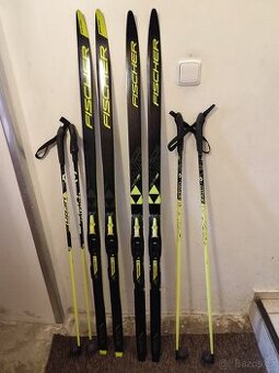 Prodám 2 sety dětských běžek Fischer, délka 150xm