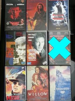 VHS KAZETY - AKČNÍ FILMY - POZRI DETAILNÉ FOTO