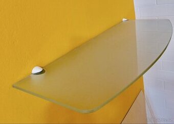 2 skleněné police 60cm a 80cm - 1