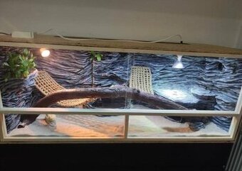 OSB terárium s unikátní 3D stěnou a vodopádem