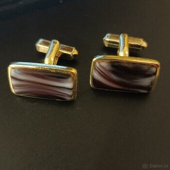 2x retro manžetové knoflíčky