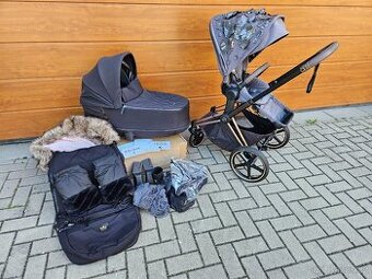 Cybex Priam / RoseGold / Simply Flowers / Lux Deep Black