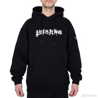 Mikina Life is Porno - bílý nápis NOVÁ