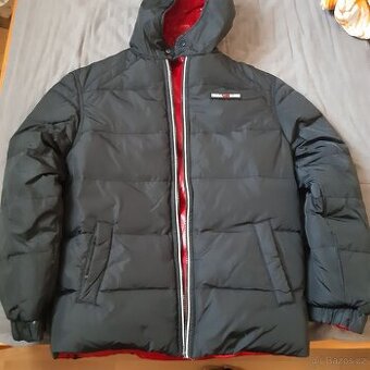 Zateplená oboustranná bunda na kluka 12-15 let