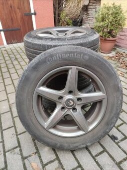 Alu kola 15" 4x100 Renault (pneu Continental)