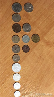 prodám staré české mince od roku 1922