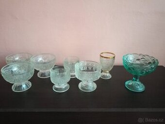 Poháry retro autorské sklo