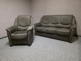 Nová hnědá sedačka 3+1 DIETSCH