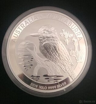 Stříbrná mince 1 kg Australian Kookaburra (Ledňáček) 2019