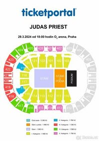 Judas Priest vstupenka k sezení