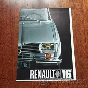 Renault R16 -.prospekt, skládaná A4