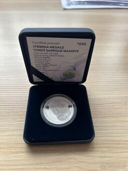 Stříbrná medaile Tomáš Garrigue Masaryk 2017 Proof
