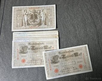Bankovky 1000 Marek