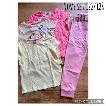 Nový set oblečení holka 122/128