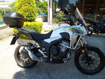 Honda CB 500 X (2020) 19" kolo, kufr, padáky