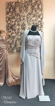 LUXUSNÍ PLESOVÉ ŠATY S PŘEHOZEM na výšku do 170cm