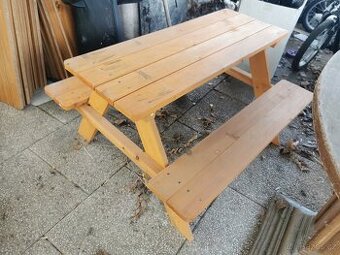 Zahradní sezení lavice a stůl - 1