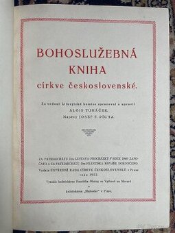 Bohoslužebná kniha církve československé