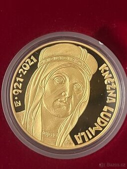 Zlato / zlatá mince 1oz Kněžna Ludmila proof