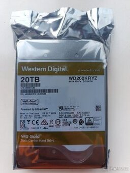 Nový HDD 20 TB WD Gold Enterprise