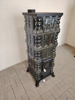 Kachlová kamna Dana s varnou deskou zelená