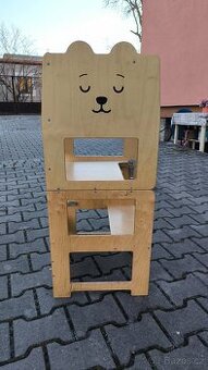 Craffox multifunkční dřevěná učící věž - dětský stoleček