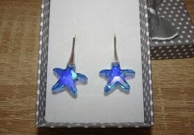 Ag 925 náušnice zdobené mořskou hvězdou Swarovski Elements