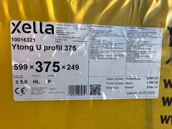 Tvárnice bednicí Ytong U 375 P4-500 375×599×249 mm