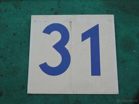 Označení linky pražské MHD č. 31 - tramvaj T3