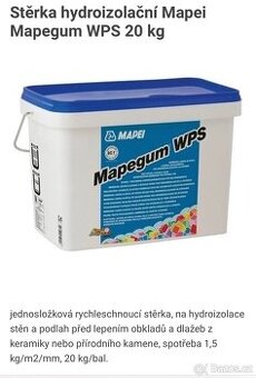 Stěrka hydroizolační Mapei Mapegum WPS 20 kg