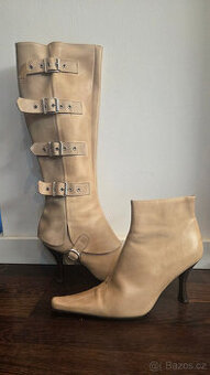 Kožené kozačky Baťa 2v1 vel.40