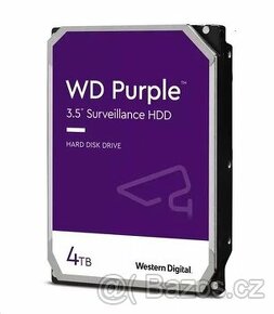 WD Purple 4TB pevný disk, HDD, 3,5"