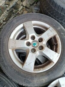 Alu kola škoda fabia 5x100 pneu 185/60R14