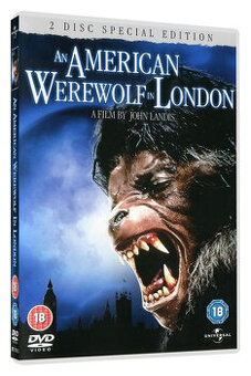 VHS   +    DVD HOROR ,AMERICKY VLKODLAK V LONDYNĚ