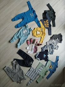 Prodam sadu obleceni pro chlapecka vel. 62 (18 ks)