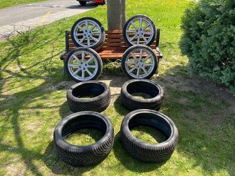 Prodám sadu kol DEZENT vč. letních a zimních pneu 205/40 R17