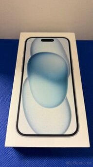 iPhone 15 256GB Blue, nový záruka 1 rok