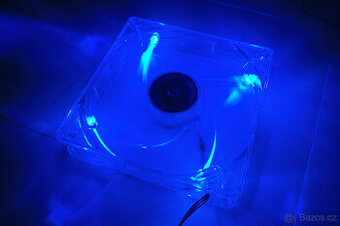 PC ventilátor Sharkoon 120mm, modré LED, 12V