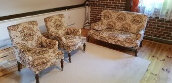 Starožitné sofa a 2 křesla
