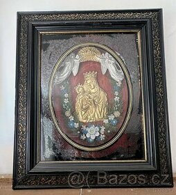 Plastický Starý obraz 60cm x 70cm x15 cm