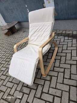 Houpací křeslo, krémová