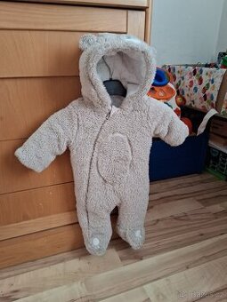 Plyšová zimní kombinéza