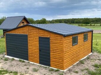 Plechová garáž 6x5 m - 1